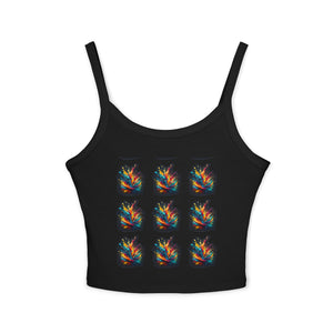 Color Burst Women's Spaghetti Strap Tank Top