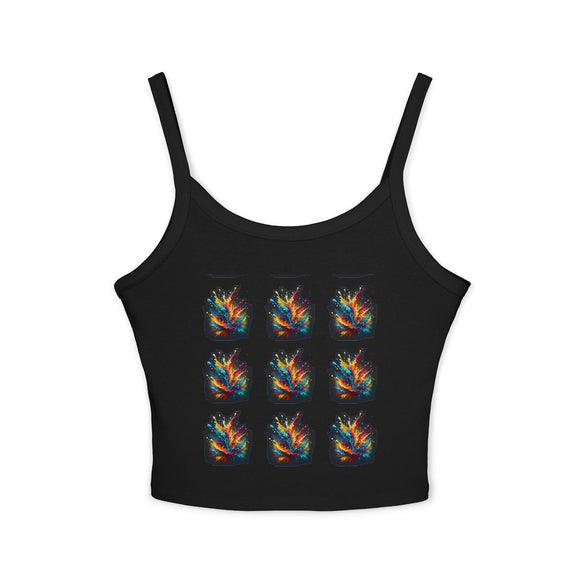 Color Burst Women's Spaghetti Strap Tank Top