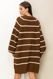 Made for Style Oversized Striped Sweater Cardigan- 2 Colors