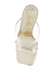 Zelene Fantasy Wedge Heel Clear Sandals- 2 Colors