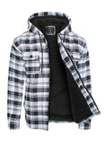Men's Flannel Sherpa Lining Jacket- 8 Colors