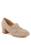 Astra Block Heel Suede Loafers- 2 Colors