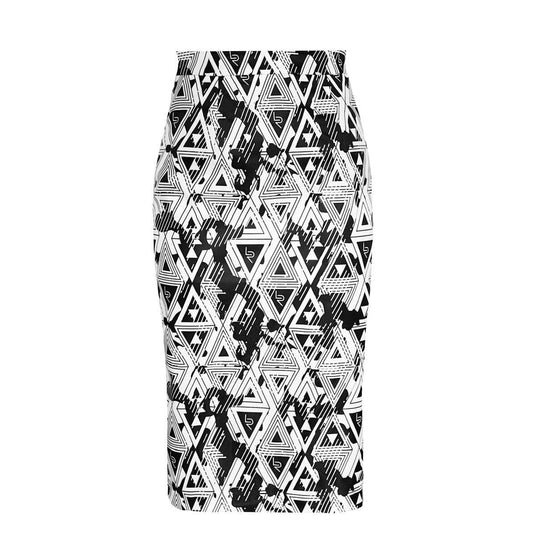 Amour Geometric Pencil Skirt – Stylish Women’s Fitted Skirt