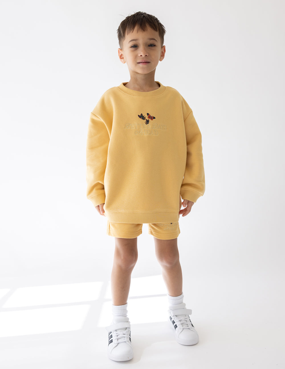 Better Days Butterfly Kids Crewneck