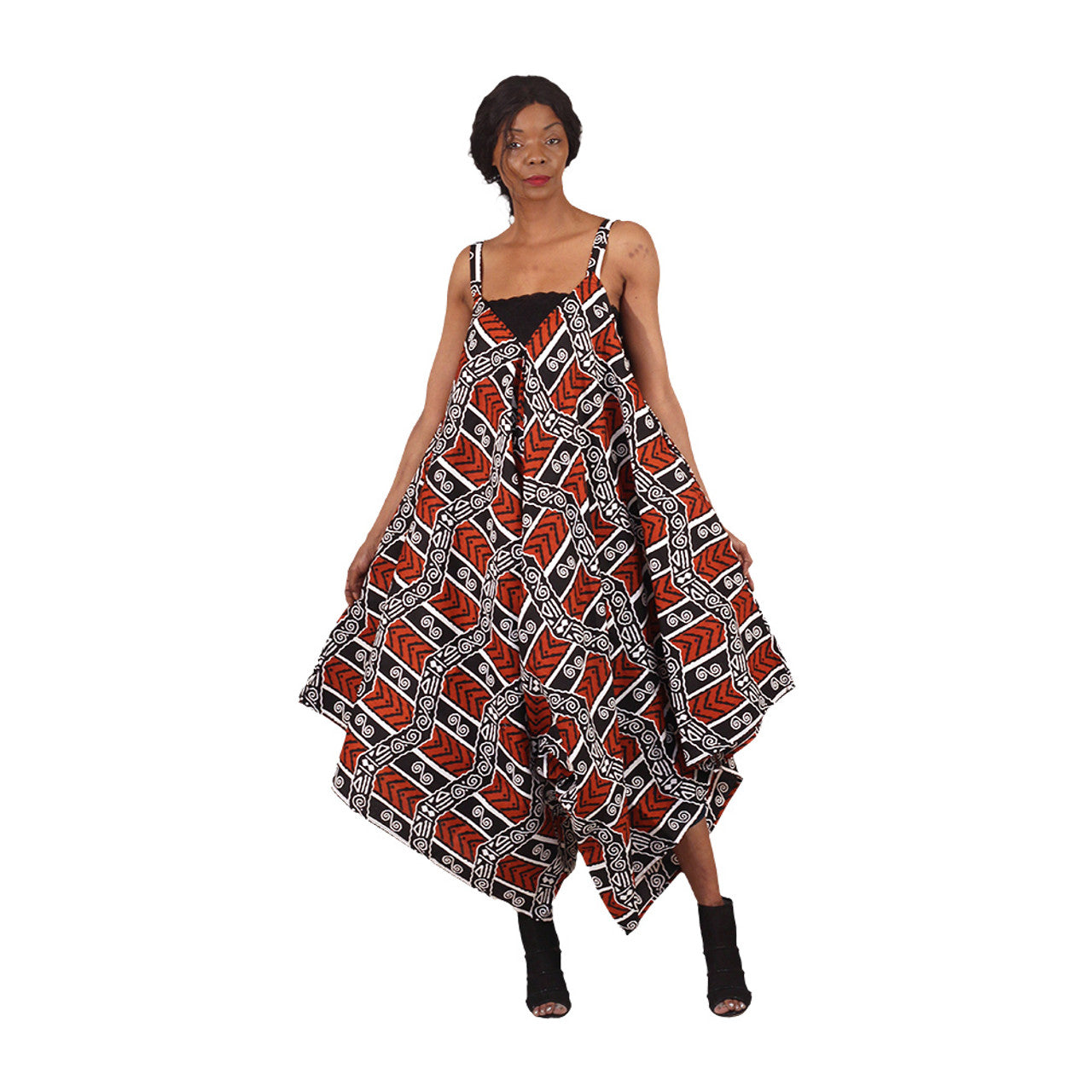 Shanti Bold African Ankara Print Jumpsuit