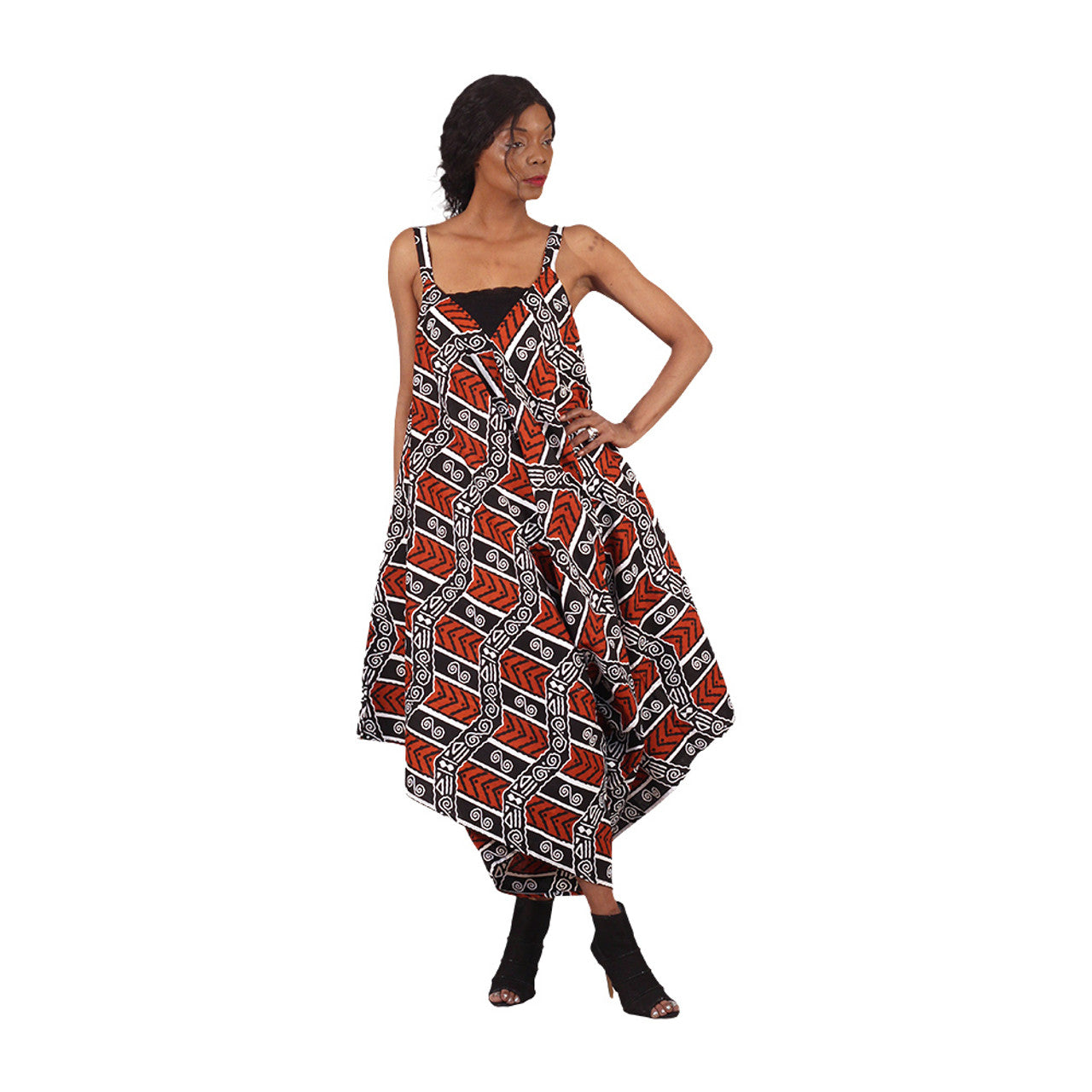 Shanti Bold African Ankara Print Jumpsuit