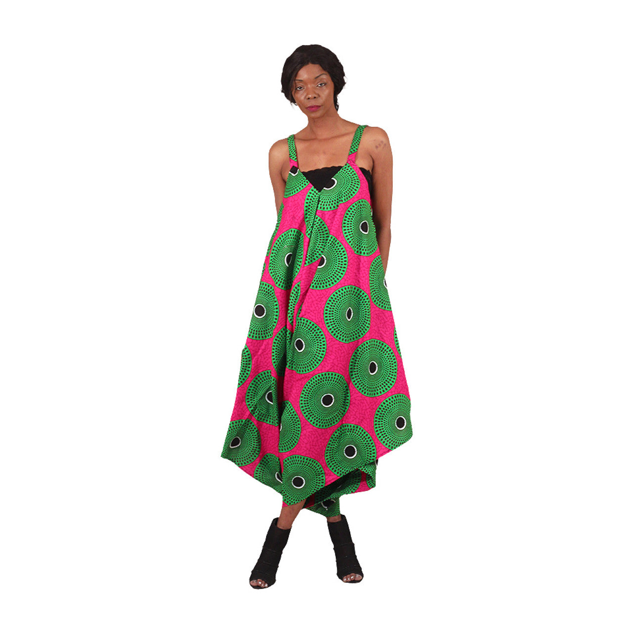 Shanti Bold African Ankara Print Jumpsuit