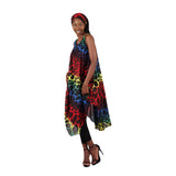 African Tribal Print Umbrella Dress Set of 3
