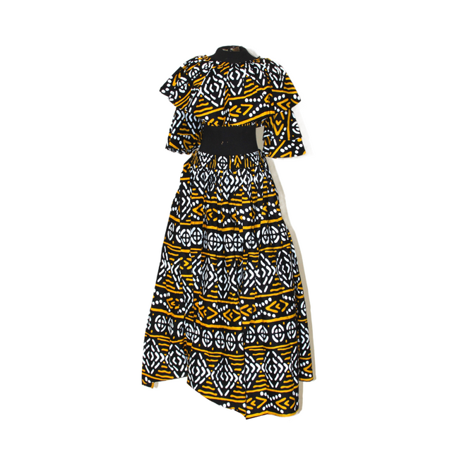 Ankara Print Crop-top & Split Skirt Set- 2 Colors