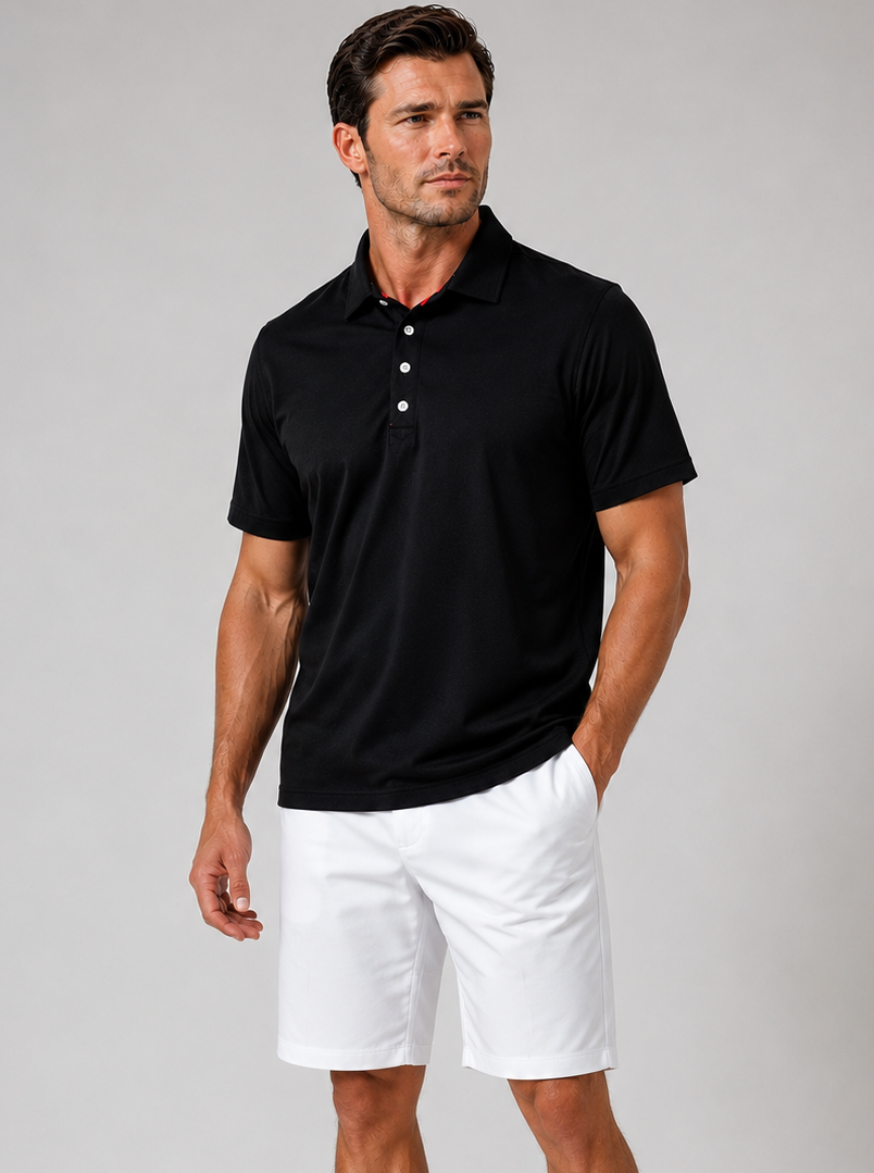 Buki Cinqo Polo Pacote com 2 - Branco/Preto