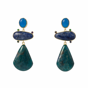 Blue Quartz Drop Earring