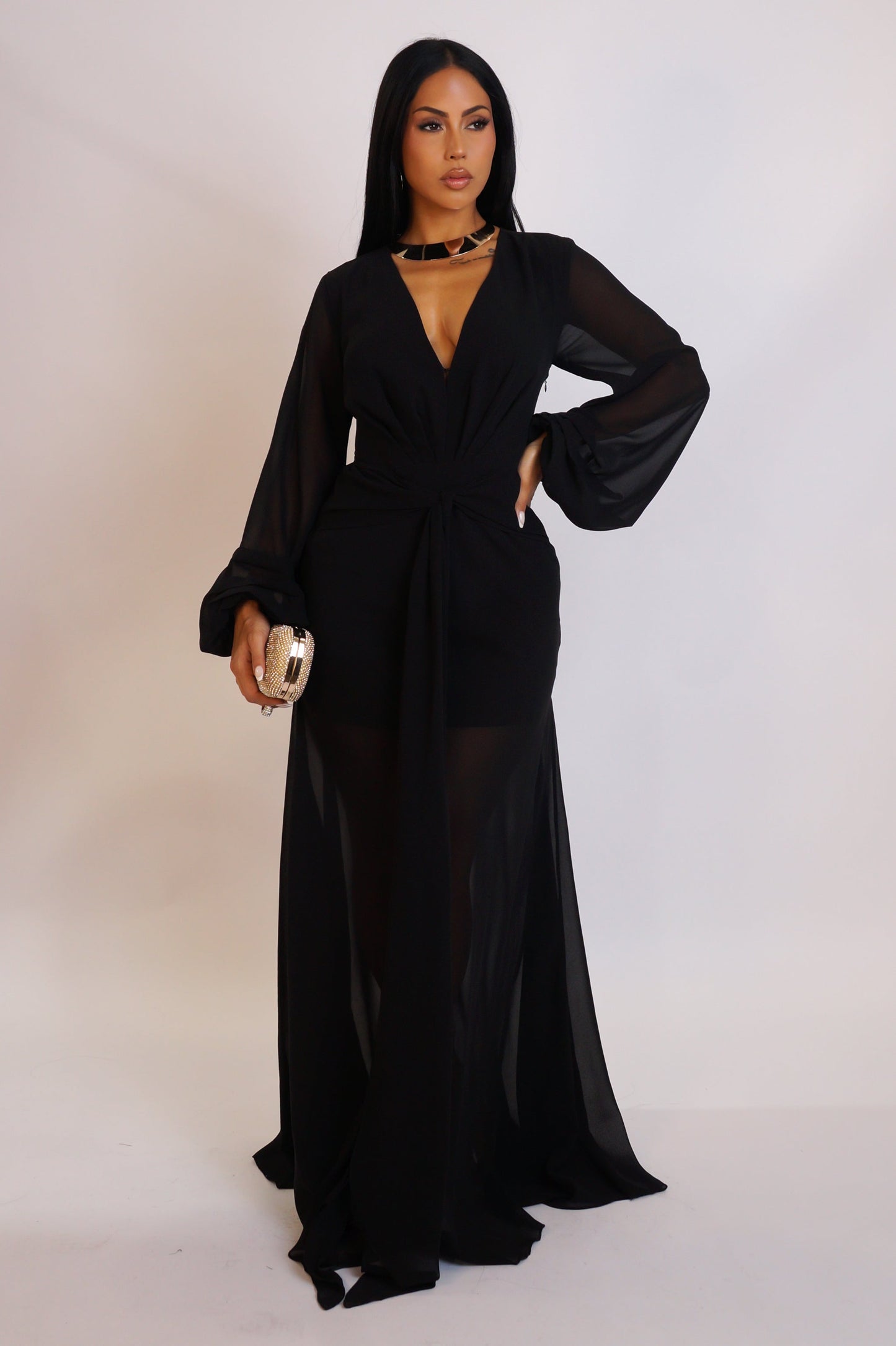 Bride Mortisha Maxi Dress- Black