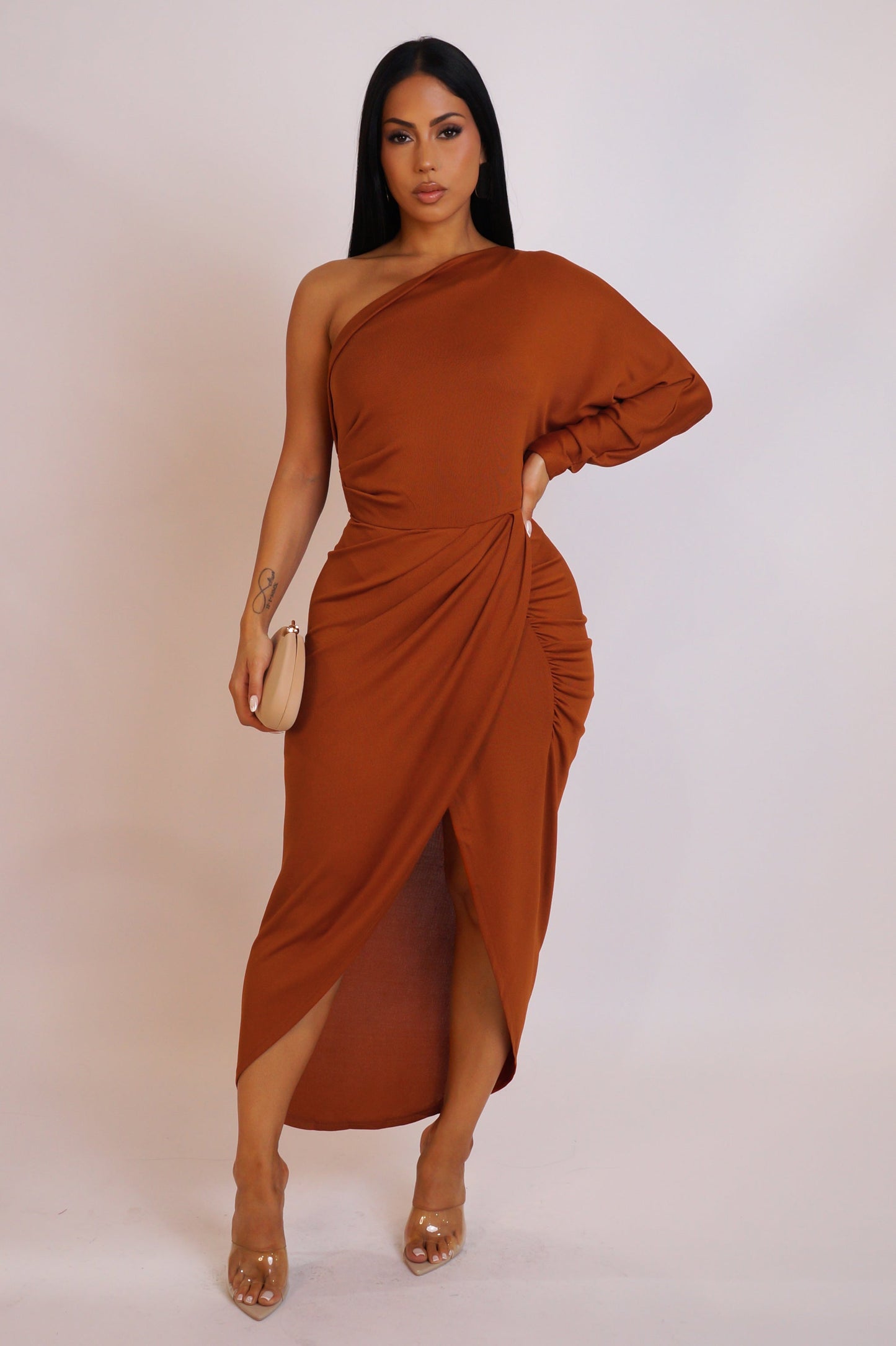 Wrap Dress- Brown