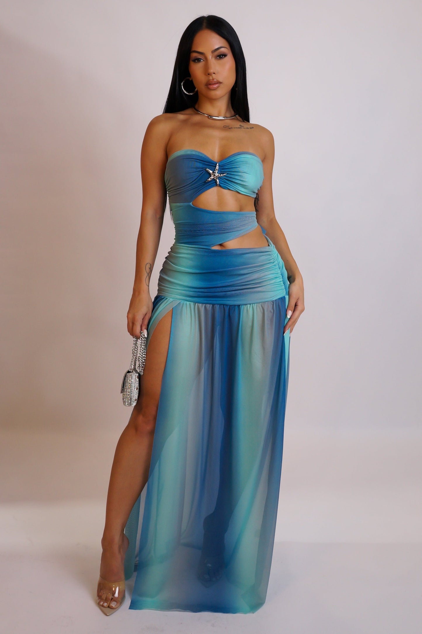 By the Beach Maxi Dress- Turquoise