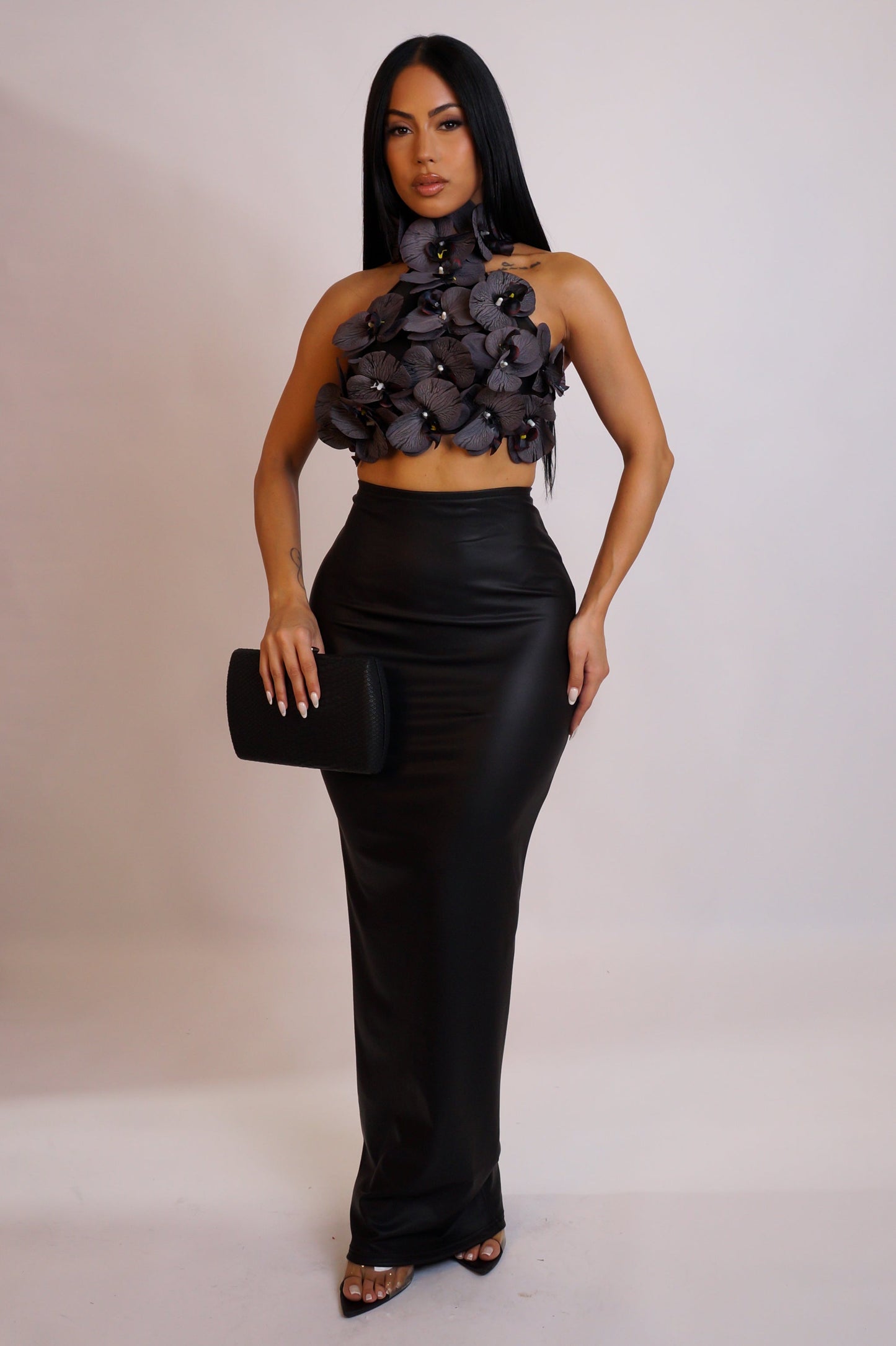 Black Widow Skirt Set