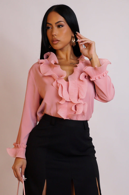 Pink Tulip Blouse