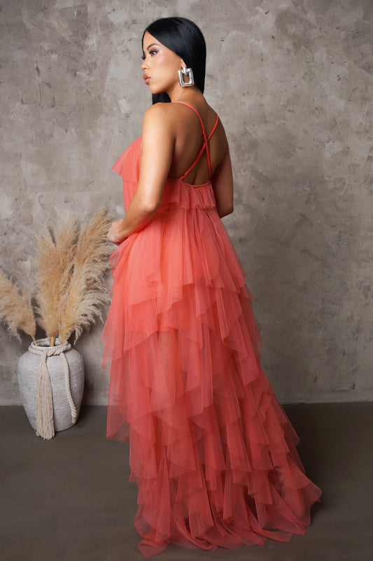 All Ruffled Up Maxi Dress