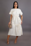 Stringed Ivory One Size Dress