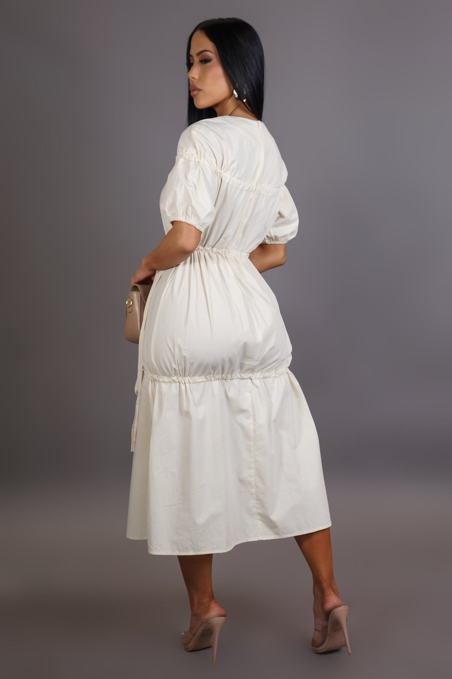 Stringed Ivory One Size Dress