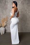 "Oh Elegance" White Maxi Dress