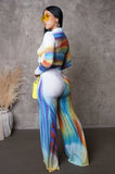 Multicolored Abstract Pants Set