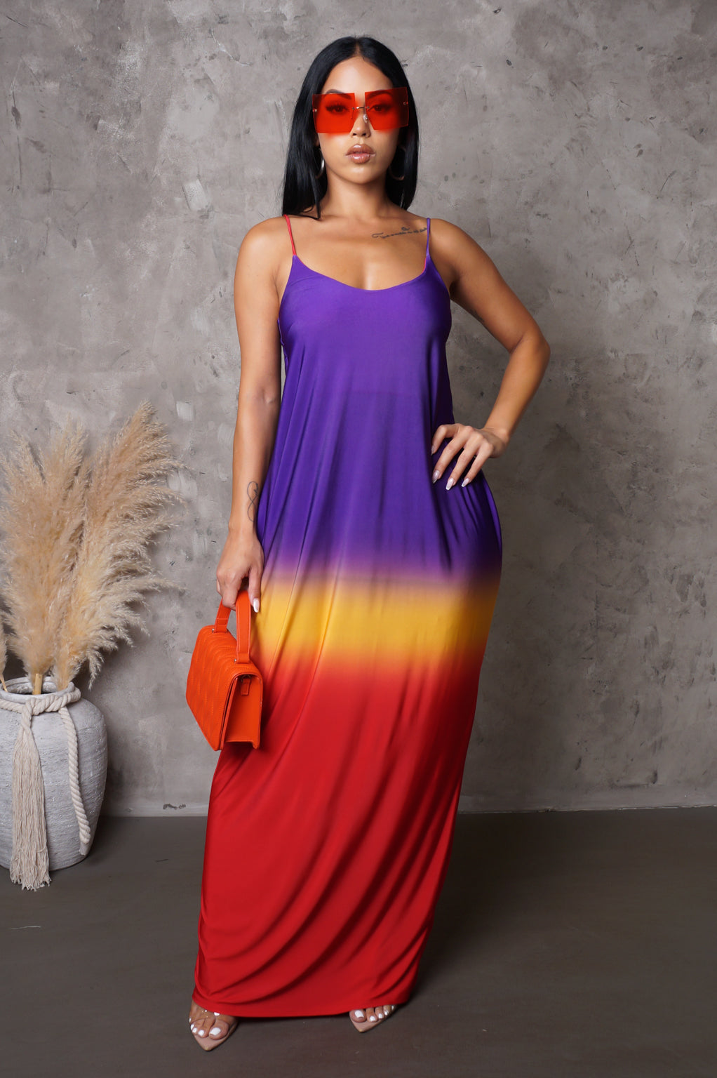 (Tik Tok Deal of the Day) "Sunset at the Beach" Maxi Dress