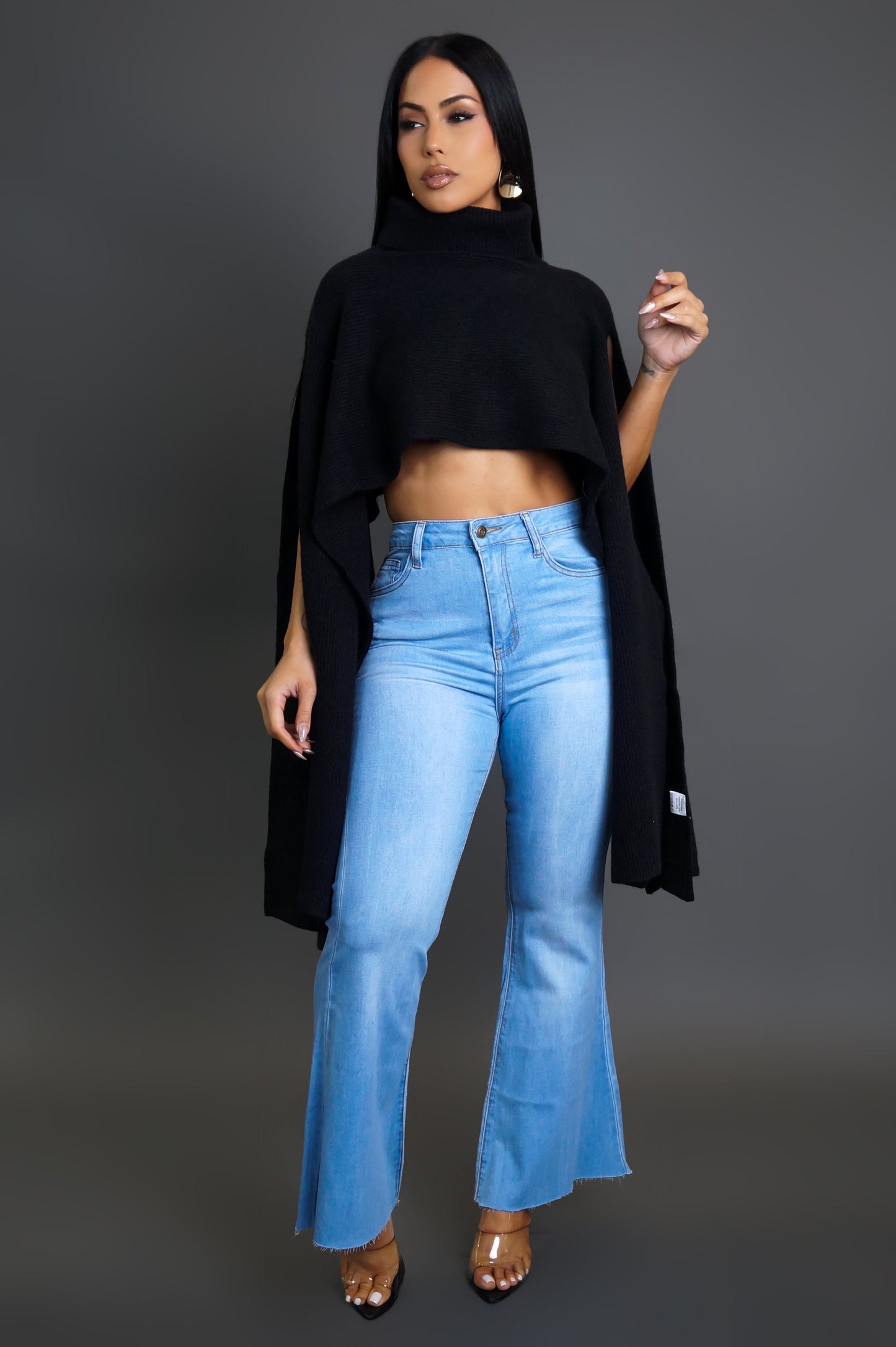 Dangerously in Love High Low Cropped Top/Poncho
