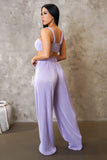 Pleated Lilac Pants Set