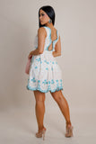 That Colorful Mini Flare Dress