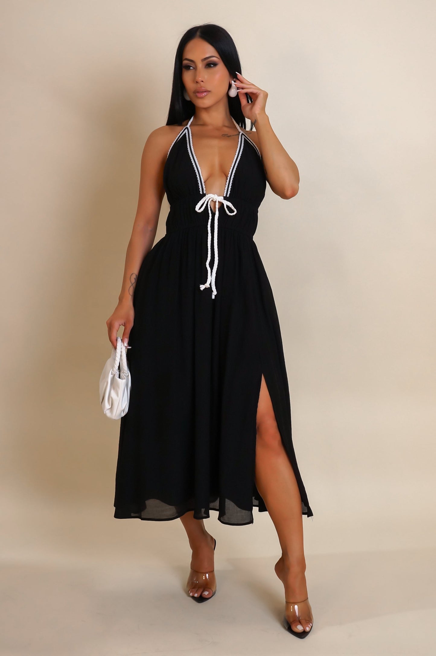 Twirl Me Around Rope Tied Dress