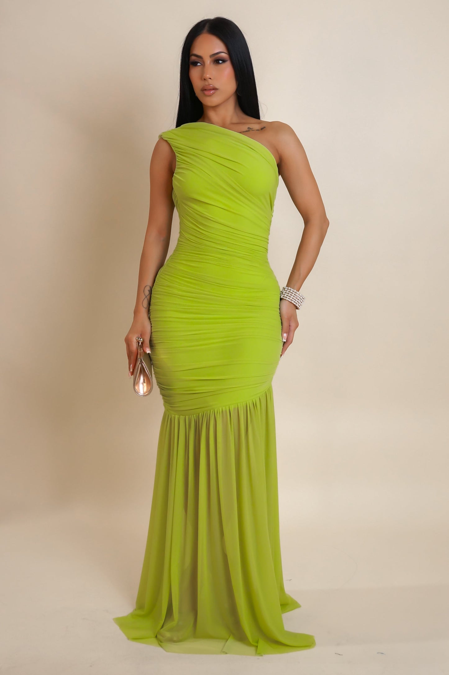 Statement Green Maxi Dress