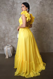Yellow Art Maxi Dress