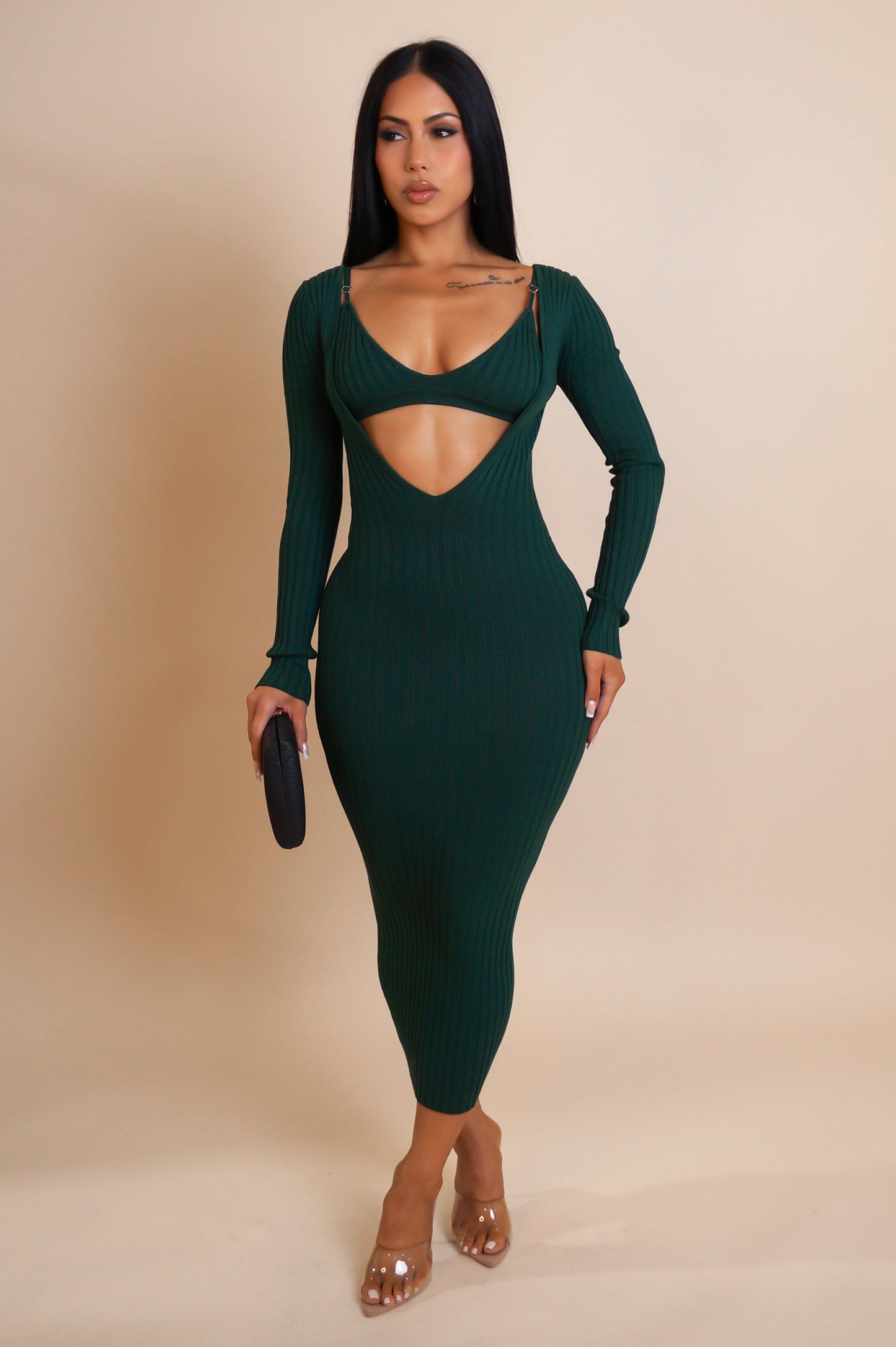 Bralette & Midi Dress Set