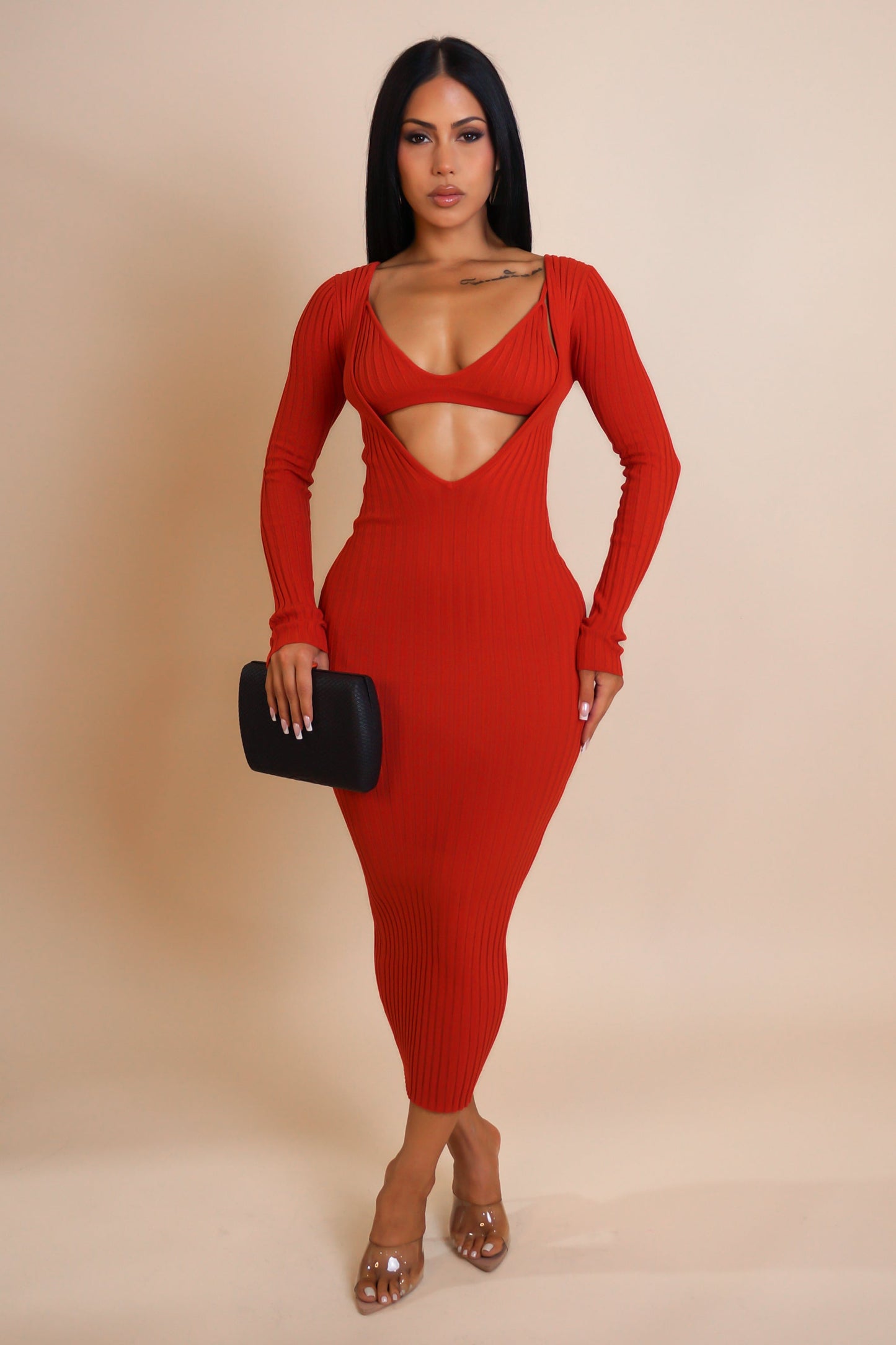 Bralette & Midi Dress Set