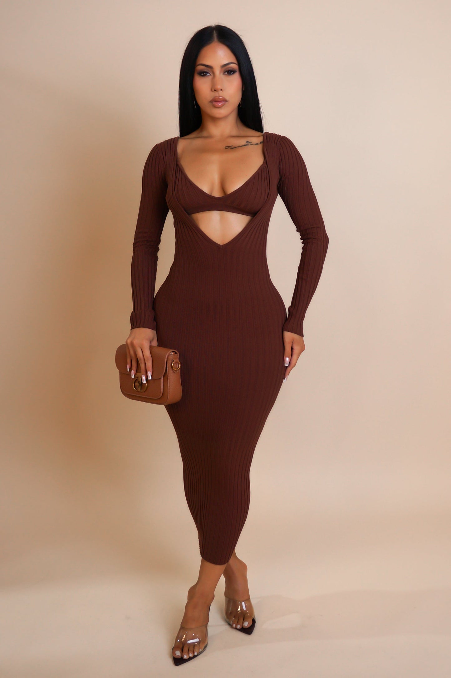 Bralette & Midi Dress Set