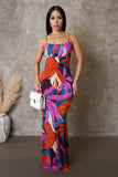 Floral Abstract Maxi Dress