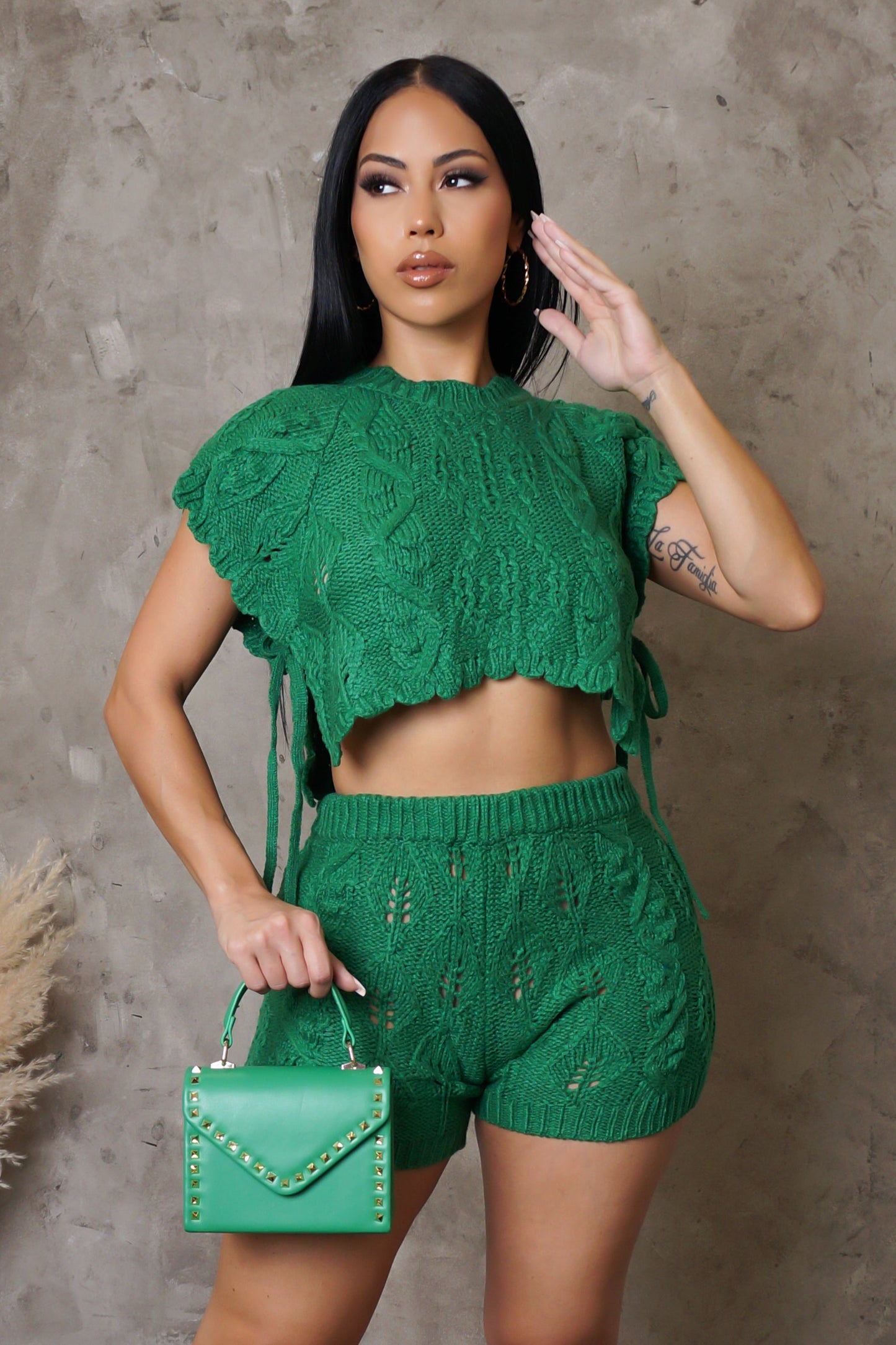 Knitted Comfy Shorts Set (4 Colors)