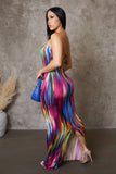 Rainbow Tube Maxi Dress
