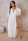 "With You" Double Slit Maxi Coverup Dress