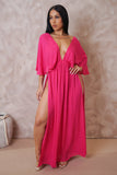 "With You" Double Slit Maxi Coverup Dress