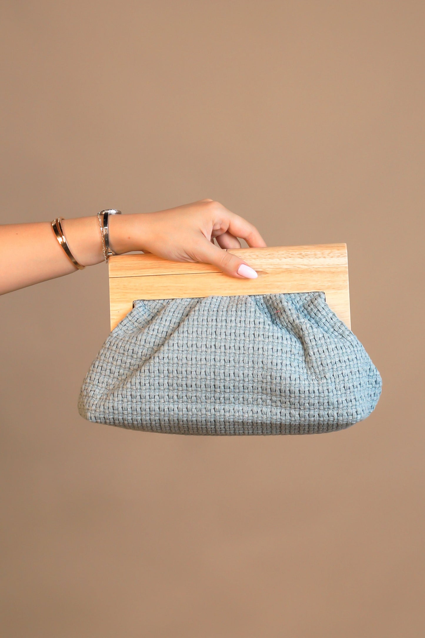 Convertible Rattan Clutch