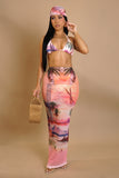 Beach Horizon Swimwear 4-Piece Set