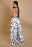 Navy & White Pants Set