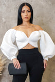 Butterfly Off Shoulder Top- 3 Colors