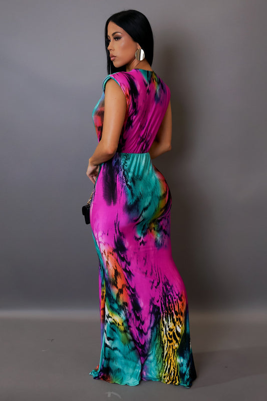 Midnight Dream Plunge Maxi Dress