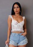 Lace Cropped Top