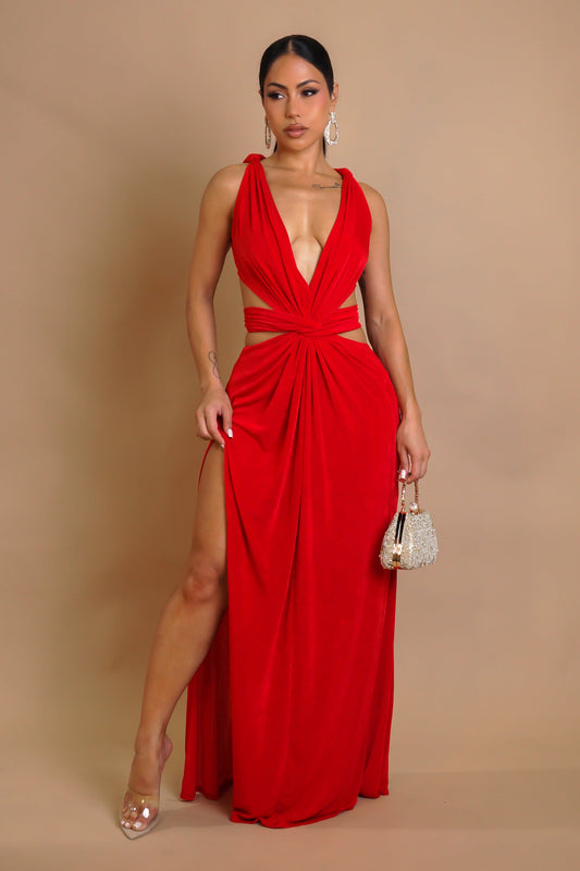 For the Gram Maxi Dress- Red