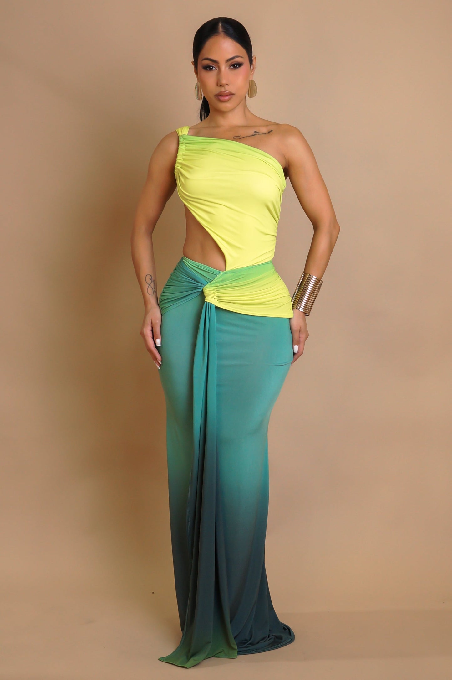 Green Meadows Maxi Dress