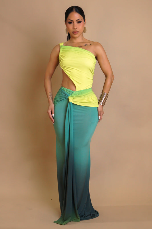 Green Meadows Maxi Dress