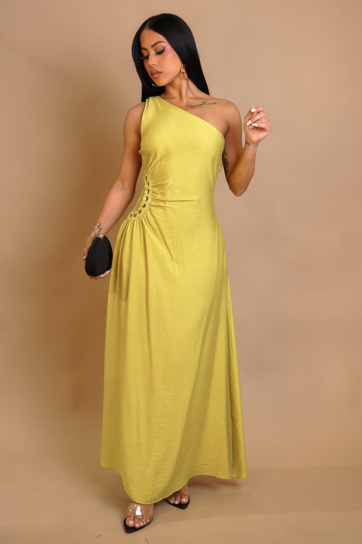 My Terrain Midi Dress- Lime